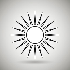sun icon design 