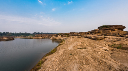 Thailand grand canyon (sam pan bok) at Ubon Ratchathani, Thailan