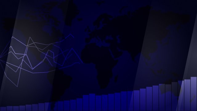  Earth and Business Technology Bars Background, Loop, 4k