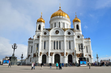 Fototapeta na wymiar Храм Христа Спасителя, Москва