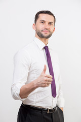 Young businessman in a suit
