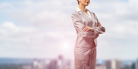 Confident business leader 