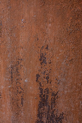rusty metal covered with cracked paint. Vintage texture background