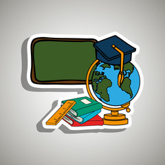 school supplies design 