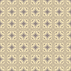 Seamless vintage wall-paper, Beige
