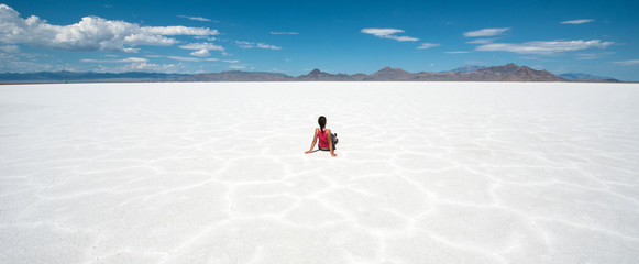 Obraz na płótnie Canvas Bonneville Salt Flat, Utah