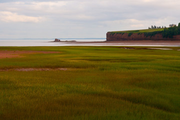 Formation carved by the water and tides of the Bay of Fundy