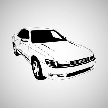 japan car silhouette