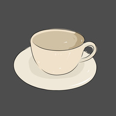 A cup of coffee, vector illustration - 106063637