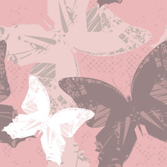 Seamless Pattern with butterfly's