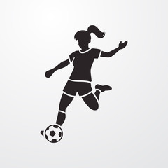 Fototapeta na wymiar Soccer player icon