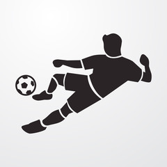 Fototapeta na wymiar Soccer player icon