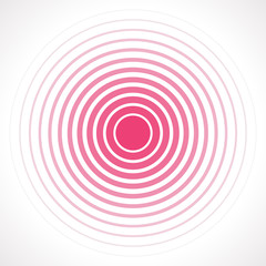 Concentric circle elements. Vector illustration for sound  - 106065807