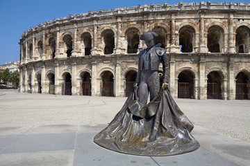 Arles, France - July 15, 2013: Roman Arena (Amphitheater) in Arl
