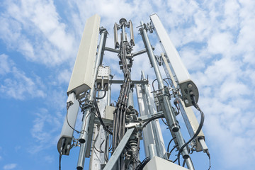 mobile phone communication repeater antenna. Mobile phone network antenna.