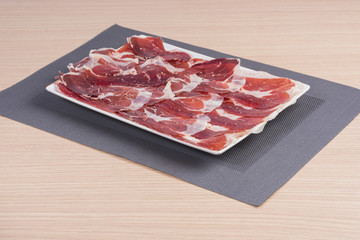 Iberian ham.