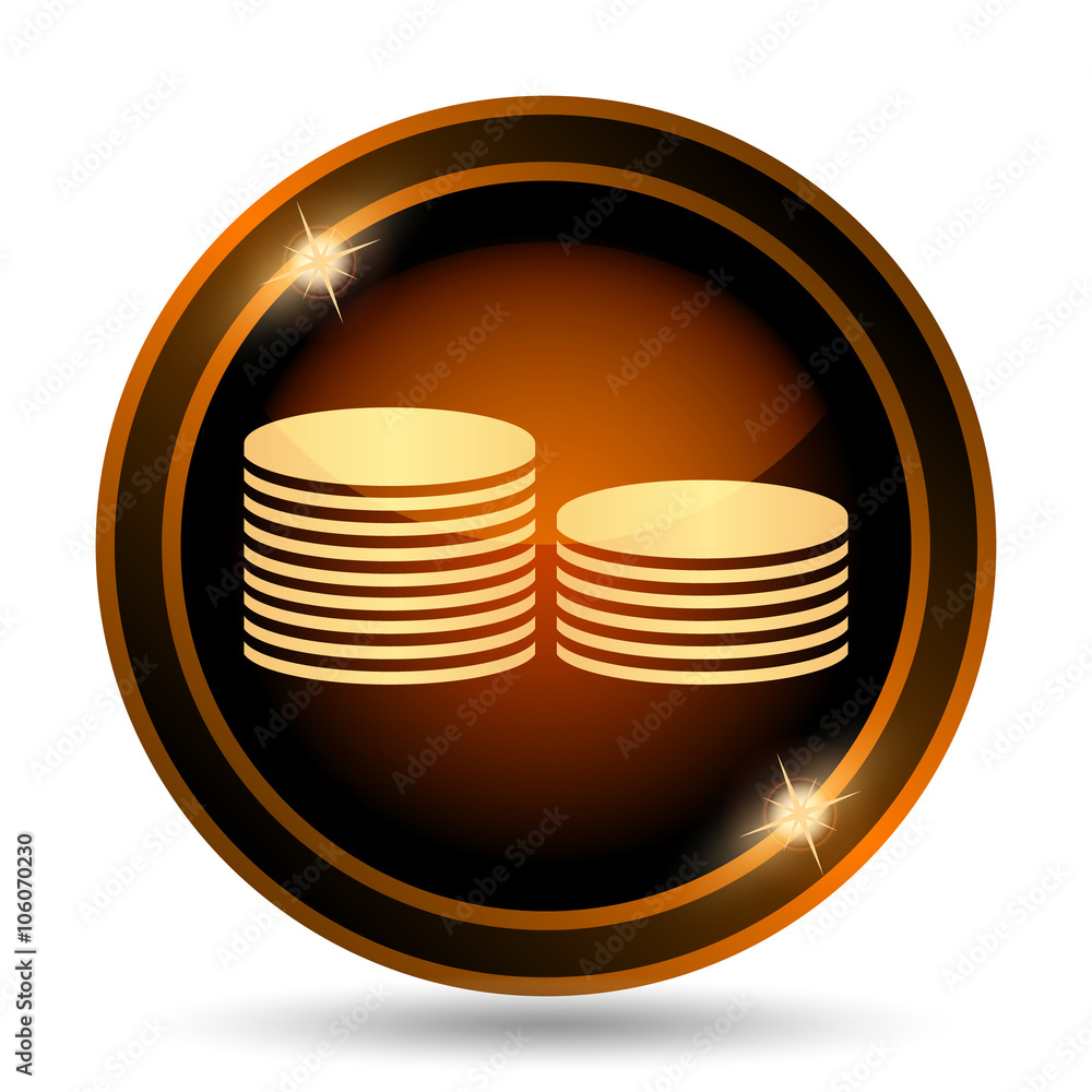 Wall mural coins.money icon