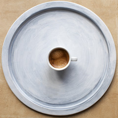 Espresso cup on tray - 106071494