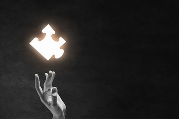 Element of jigsaw game