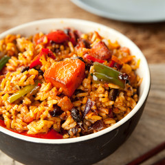 spicy oriental rice dish