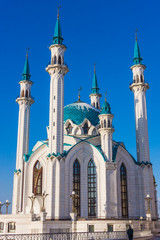 Fototapeta na wymiar Qolsharif Mosque in Kazan Kremlin, Tatarstan, Russia