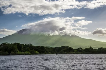 Rolgordijnen Mombacho volcano view from water in Nicaragua © carles