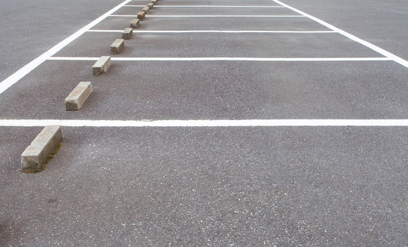 Outdoor empty space at car parking lot
