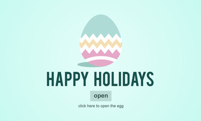 Easter Holiday Celebration Webpage Concept