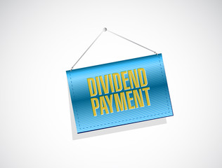 dividend payment banner sign concept
