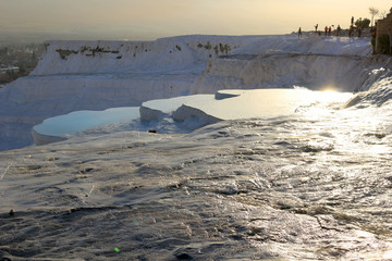 Obraz premium Travertine terraces at Pamukkale