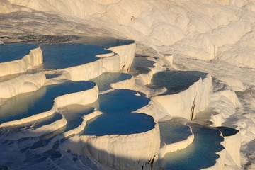 Travertine terraces at Pamukkale