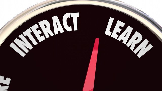 Engagement Level Share Involve Interact Communicate 3d Words