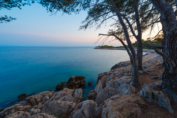 Fototapeta na wymiar Night on the coast. Majorca. Balearic Islands. Spain