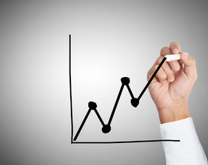 hand drawing chart show