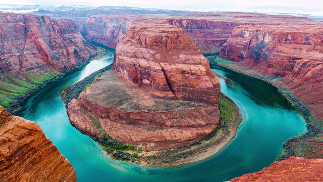 Time-lapse for Horseshoe Bend meander of Colorado River