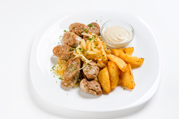 roasted potato and sausage