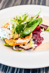 salad from roasted vegetables