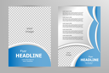 Vector flyer template design