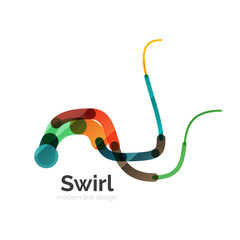 Vector swirl circle logo