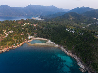 Aerial view of Koh Phangan, Thailand