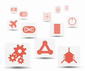 Collection of media icons