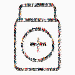 Fototapeta premium kit medicine form people help