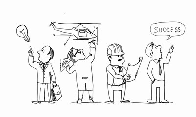 Teamwork creative concept