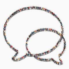 people  bubble chat icon