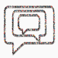 people  bubble chat icon