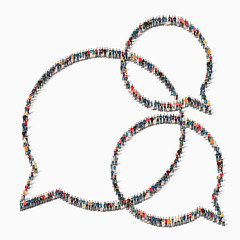 people  bubble chat icon