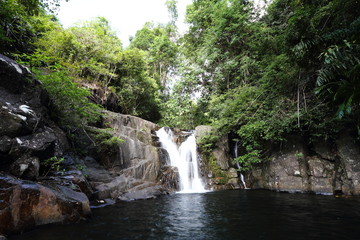 Fototapeta na wymiar Huai Luang waterfall at Ubon Ratchathani in Thailand