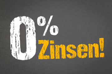 Null Prozent Zinsen!