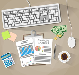 business analysis and planning, financial report
