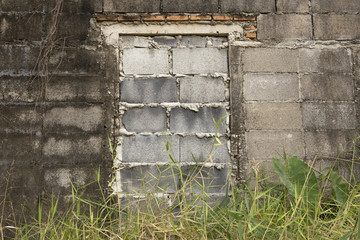 Brick Cement and tree vintage style
